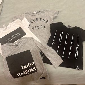 Bundle of Trilogy T3 t shirts used condition - perfect for outdoor playdates